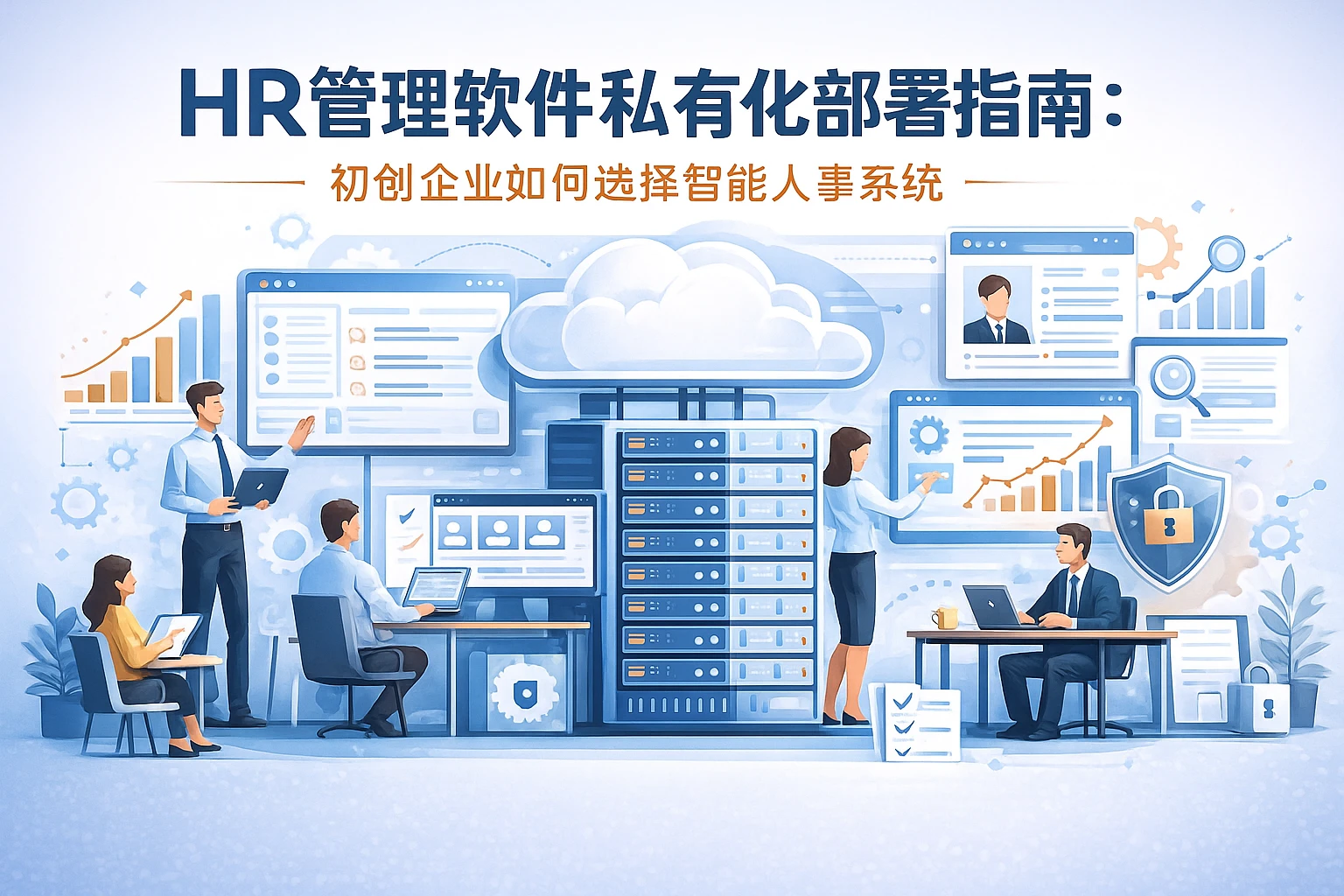 HR管理软件私有化部署指南：初创企业如何选择智能人事系统