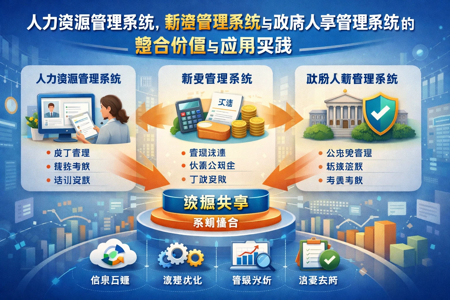 人力资源管理系统、薪资管理系统与政府人事管理系统的整合价值与应用实践