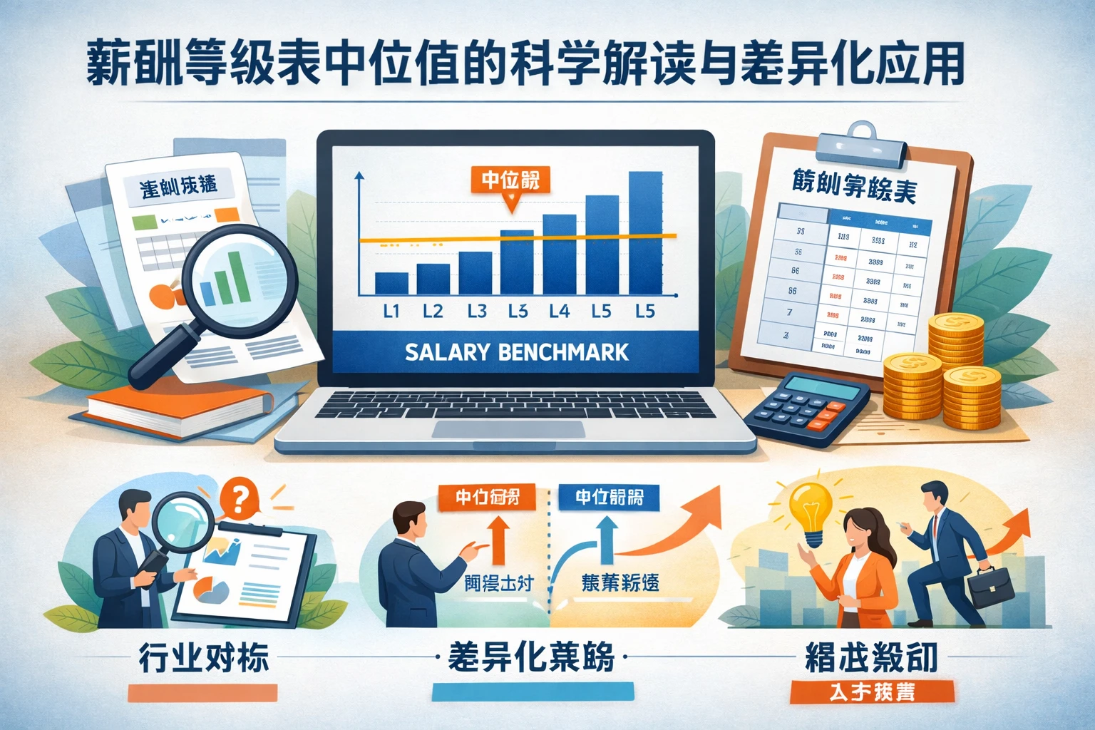薪酬等级表中位值的科学解读与差异化应用