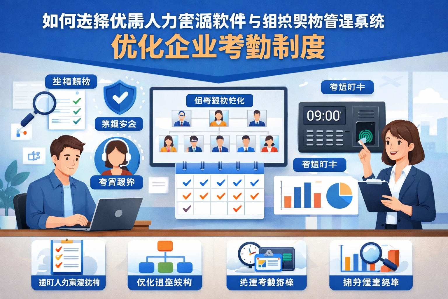 如何选择优质人力资源软件与组织架构管理系统优化企业考勤制度