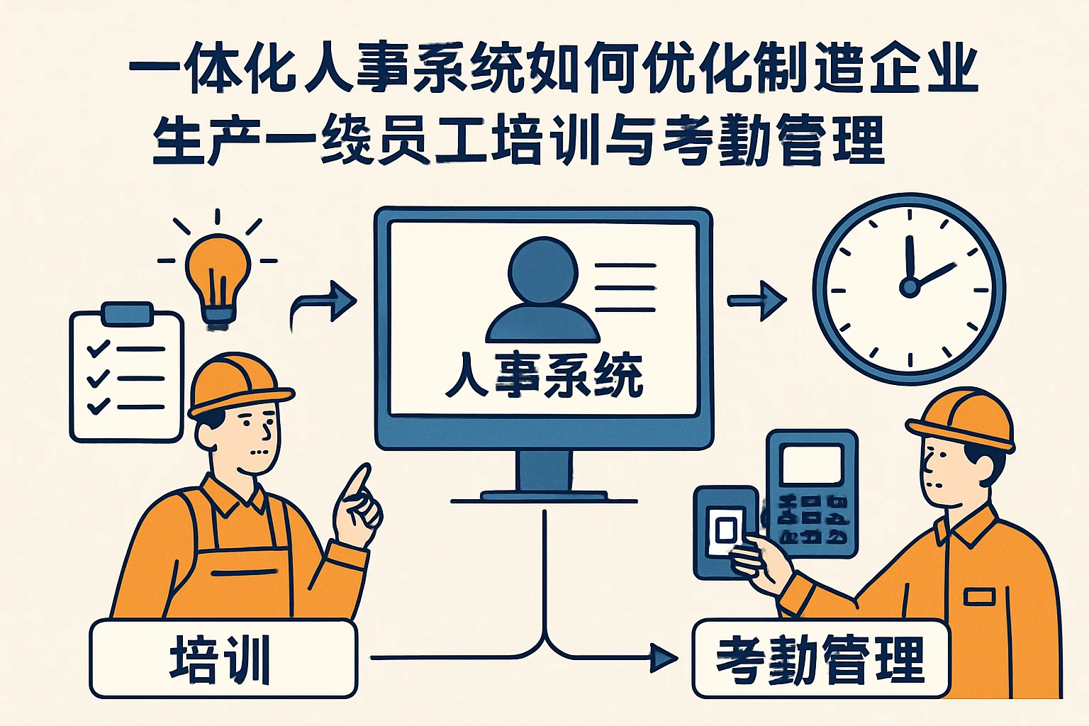 一体化人事系统如何优化制造企业生产一线员工培训与考勤管理