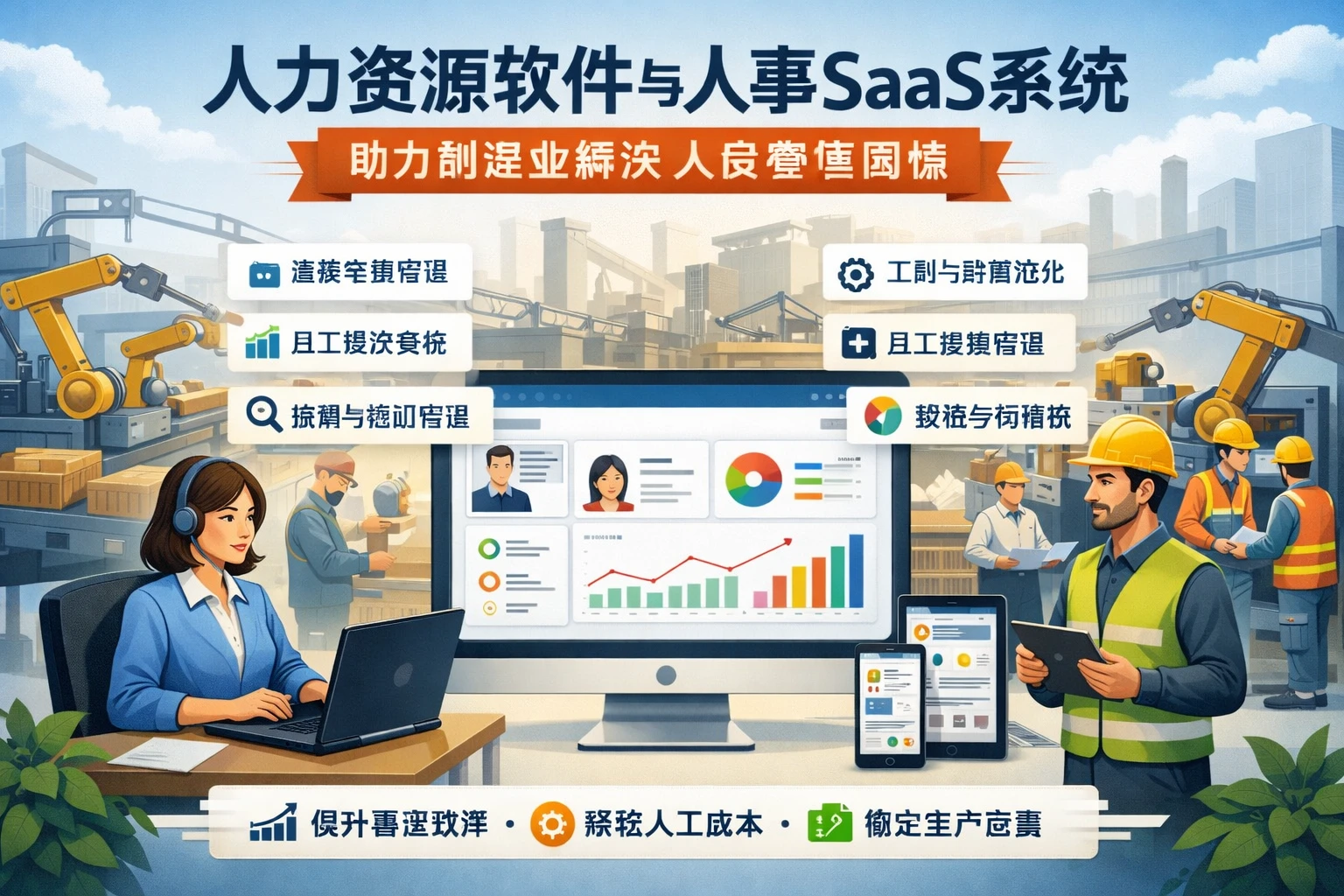 人力资源软件与人事SaaS系统如何助力制造业解决人员管理困境