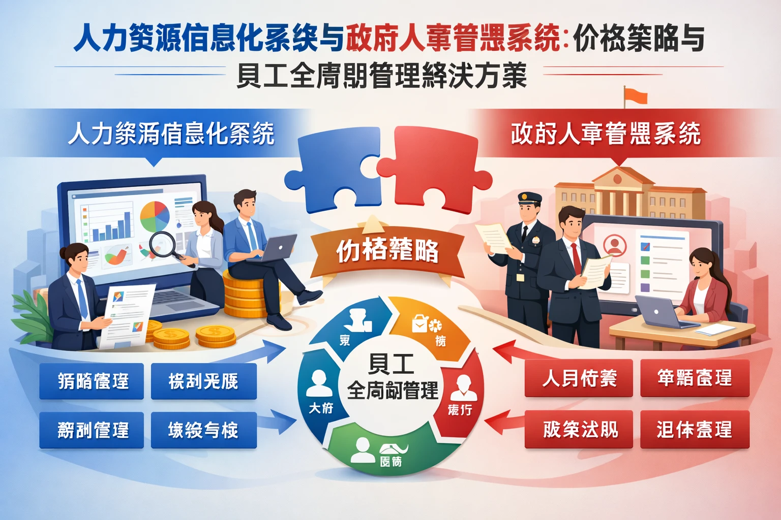 人力资源信息化系统与政府人事管理系统:价格策略与员工全周期管理解决方案