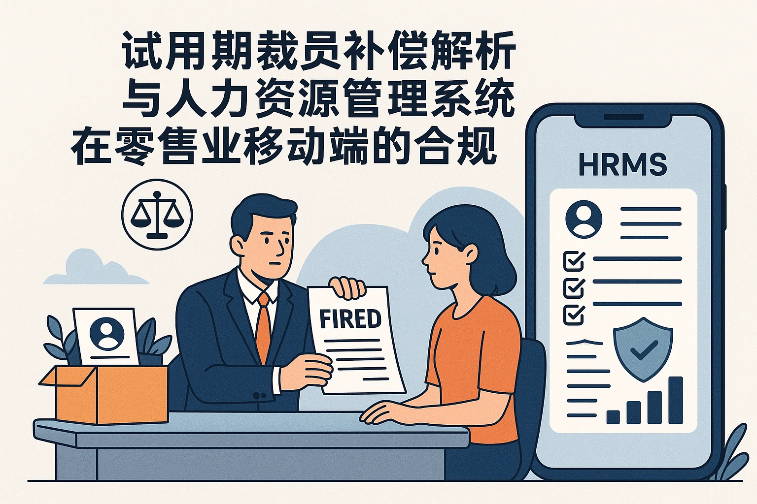 试用期裁员补偿解析与人力资源管理系统在零售业移动端的合规应用