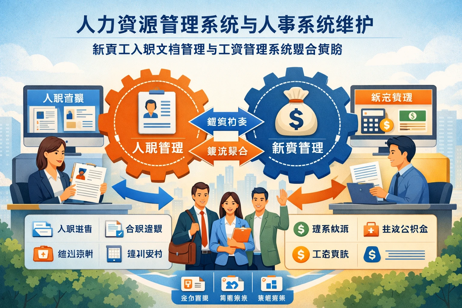 人力资源管理系统与人事系统维护：新员工入职文档管理与工资管理系统整合策略