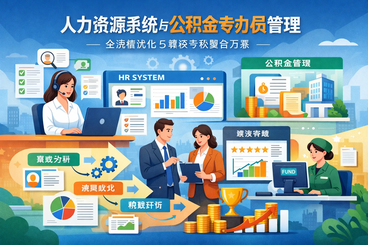 人力资源系统与公积金专办员管理：全流程优化与绩效考核整合方案
