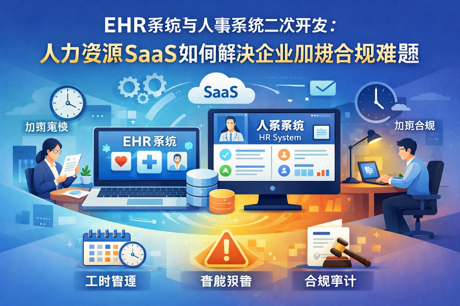 EHR系统与人事系统二次开发:人力资源SaaS如何解决企业加班合规难题