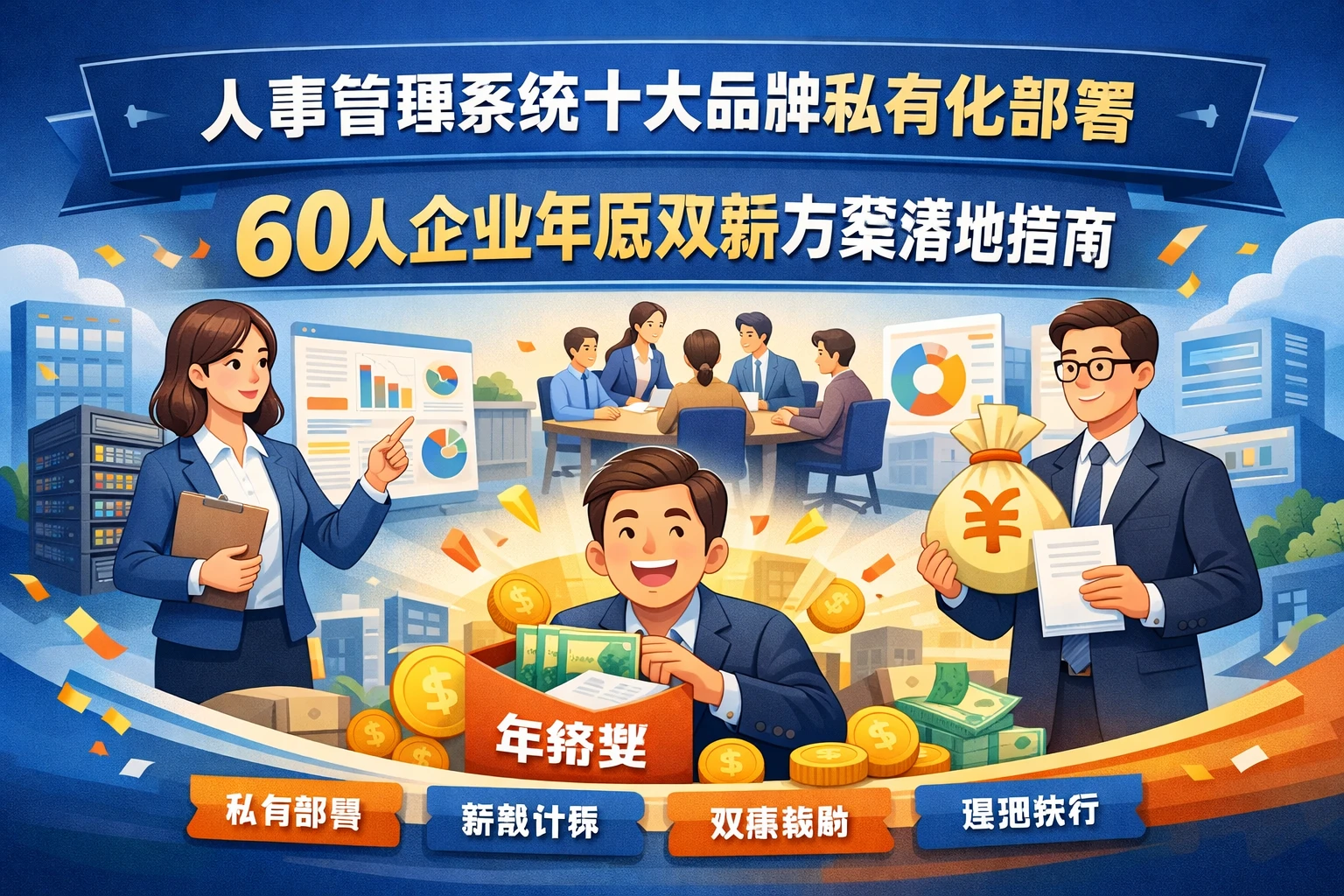 人事管理系统十大品牌私有化部署：60人企业年底双薪方案落地指南