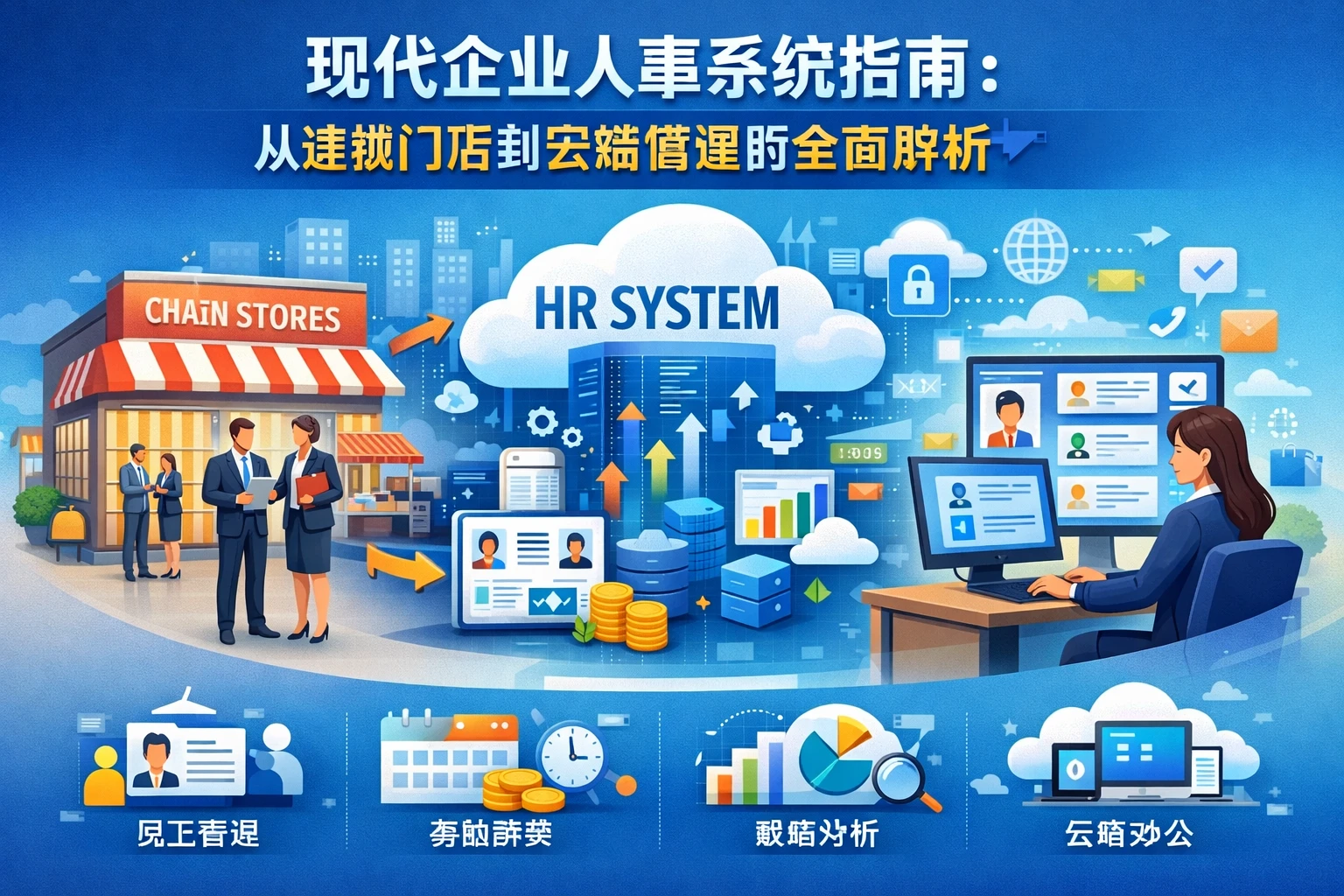 现代企业人事系统指南：从连锁门店到云端管理的全面解析