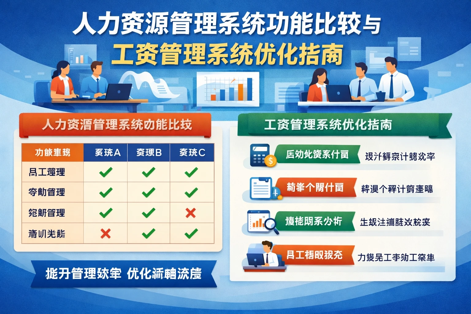 人力资源管理系统功能比较与工资管理系统优化指南