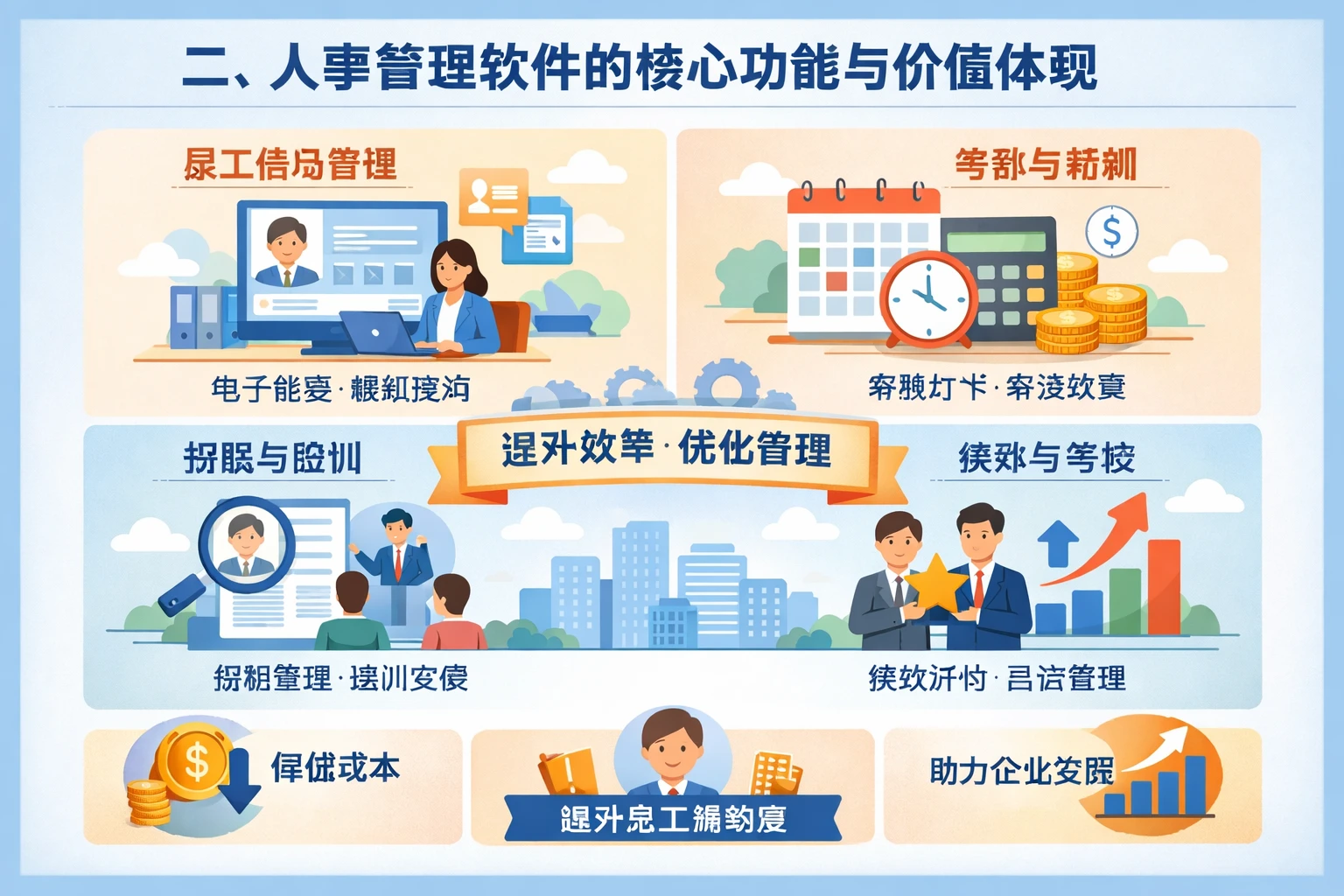 二、人事管理软件的核心功能与价值体现