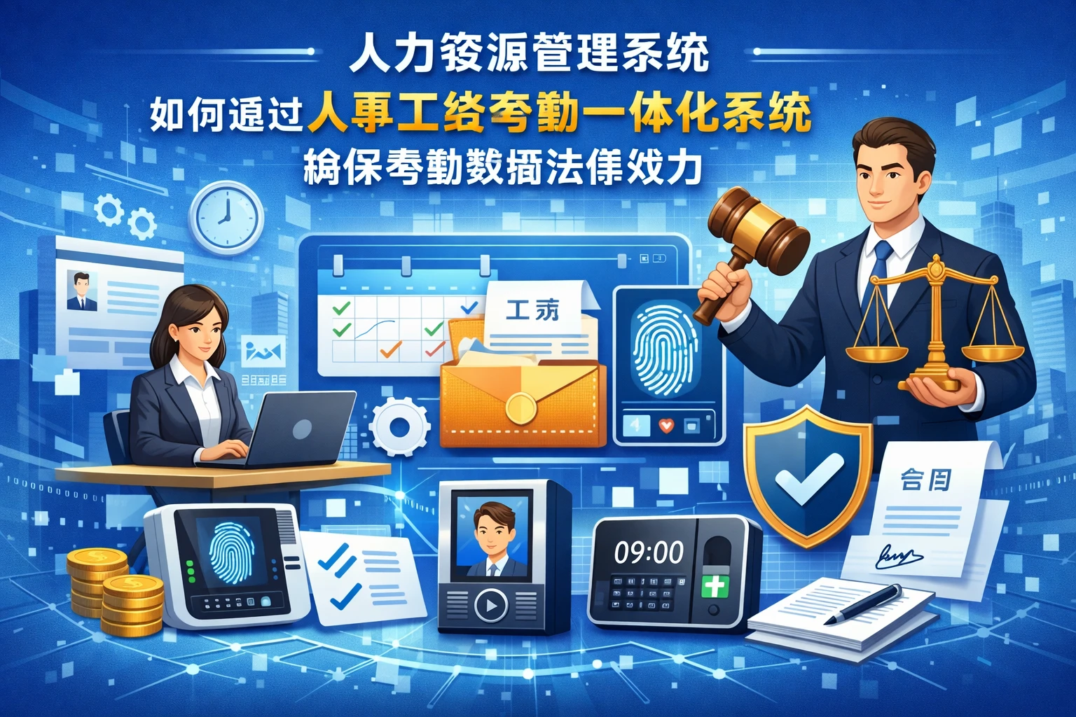 人力资源管理系统如何通过人事工资考勤一体化系统确保考勤数据法律效力