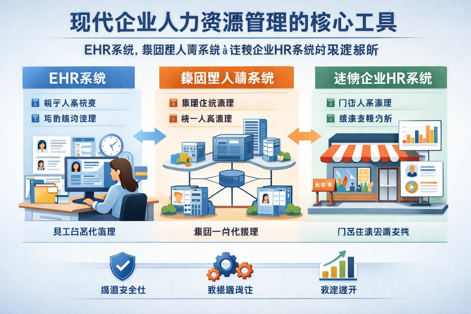 现代企业人力资源管理的核心工具：EHR系统、集团型人事系统与连锁企业HR系统的深度解析
