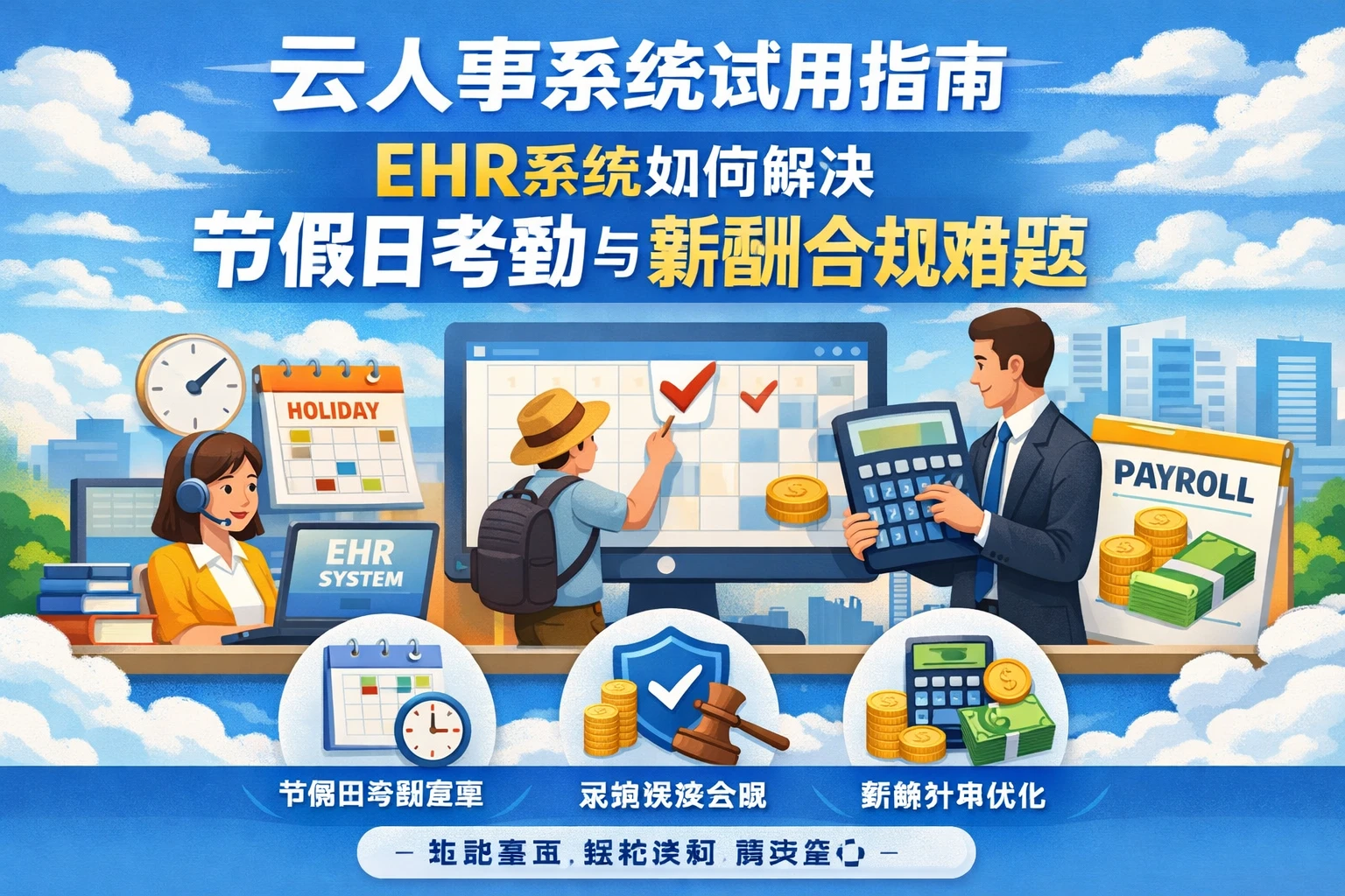 云人事系统试用指南:EHR系统如何解决节假日考勤与薪酬合规难题