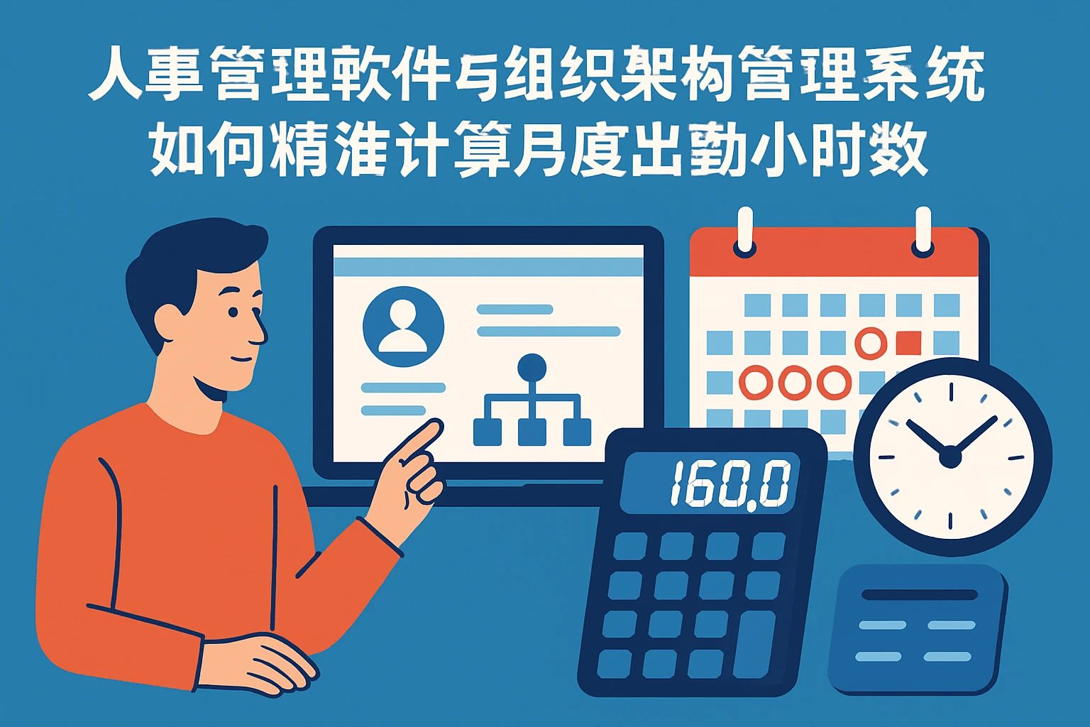 人事管理软件与组织架构管理系统如何精准计算月度出勤小时数