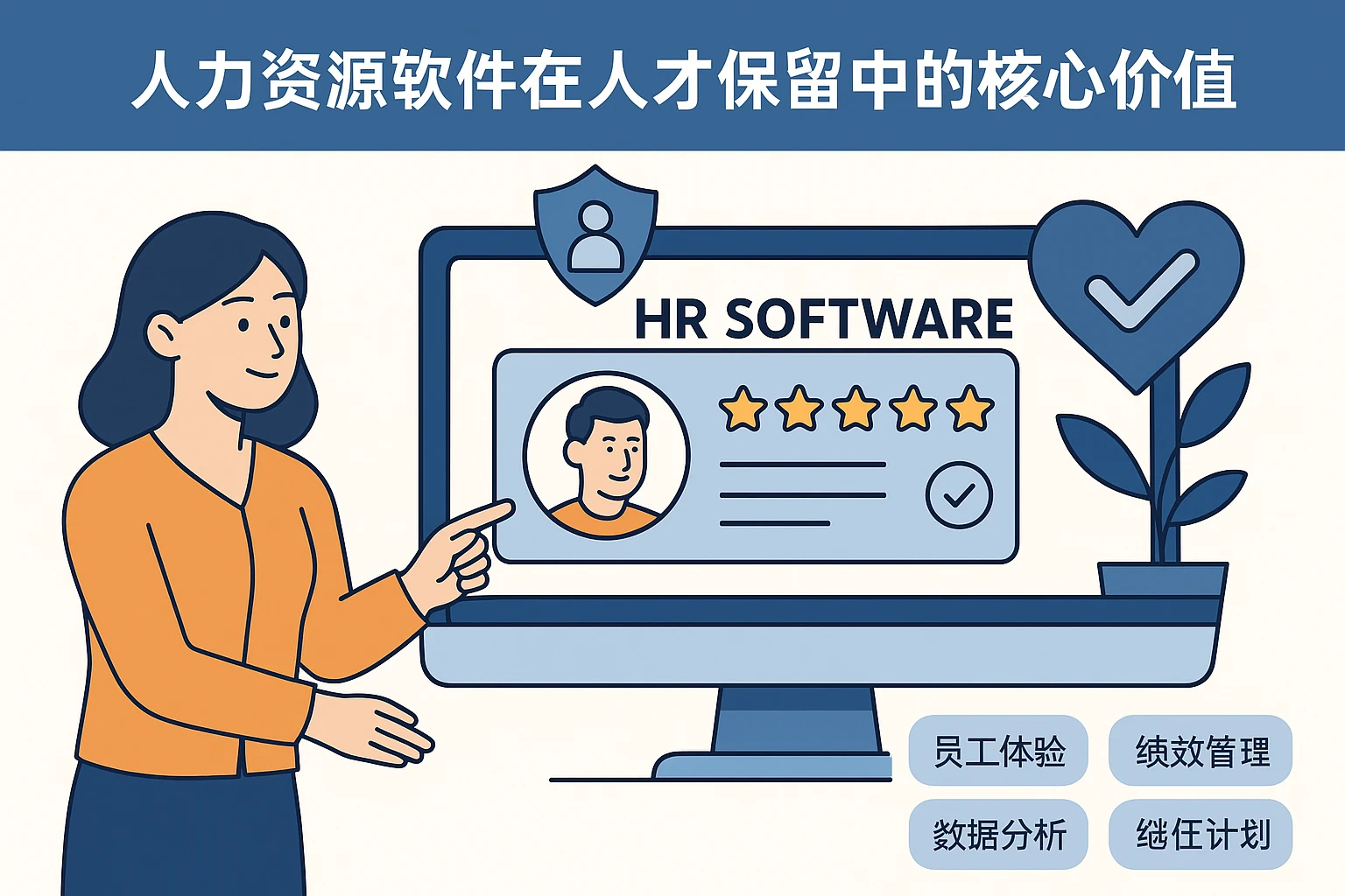 人力资源软件在人才保留中的核心价值