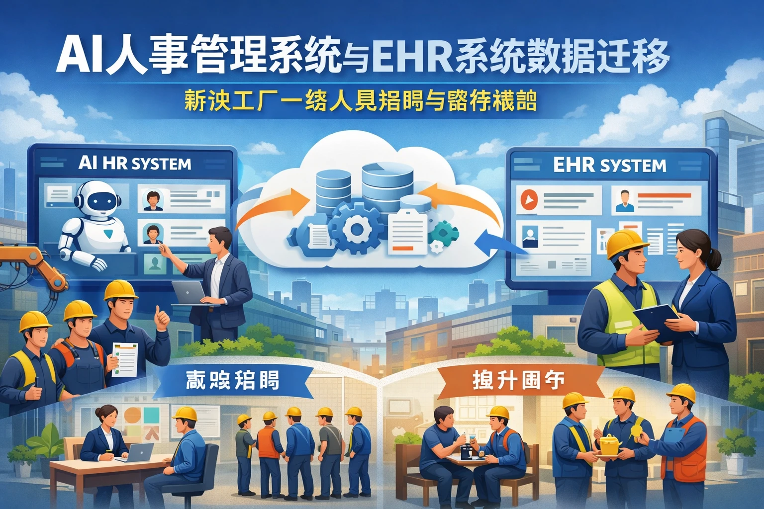 AI人事管理系统与EHR系统数据迁移：解决工厂一线人员招聘与留存难题