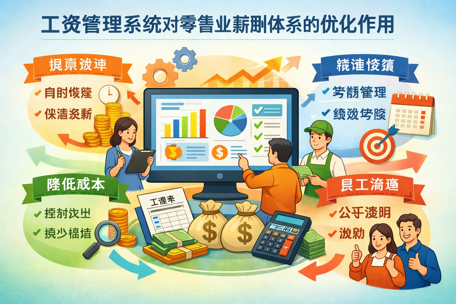 工资管理系统对零售业薪酬体系的优化作用