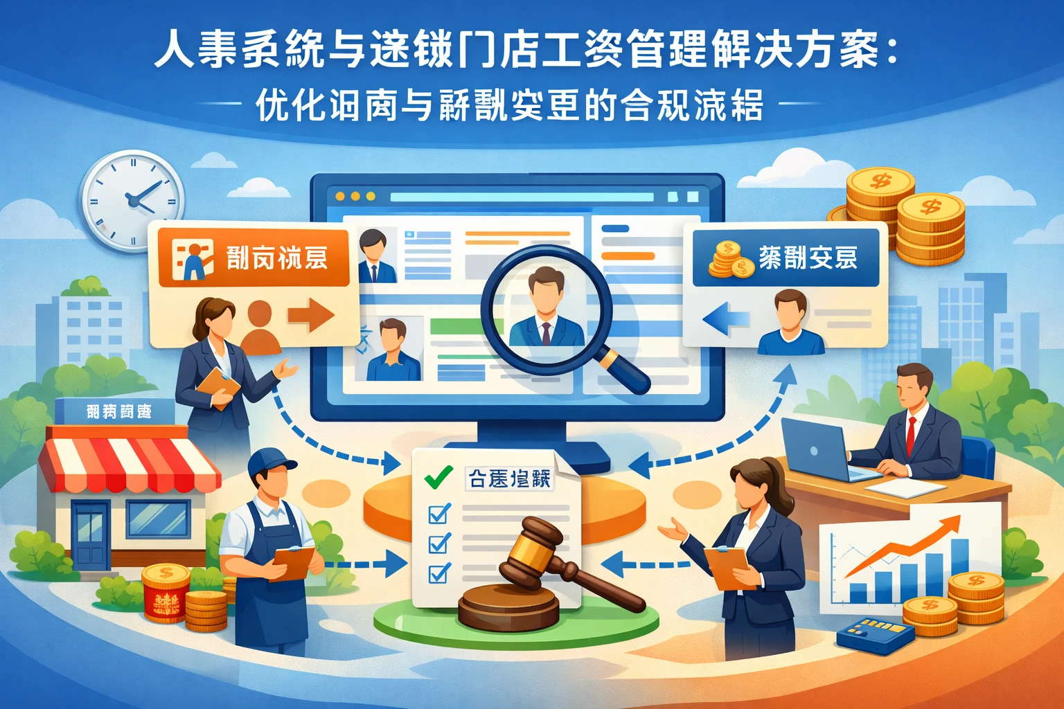 人事系统与连锁门店工资管理解决方案:优化调岗与薪酬变更的合规流程