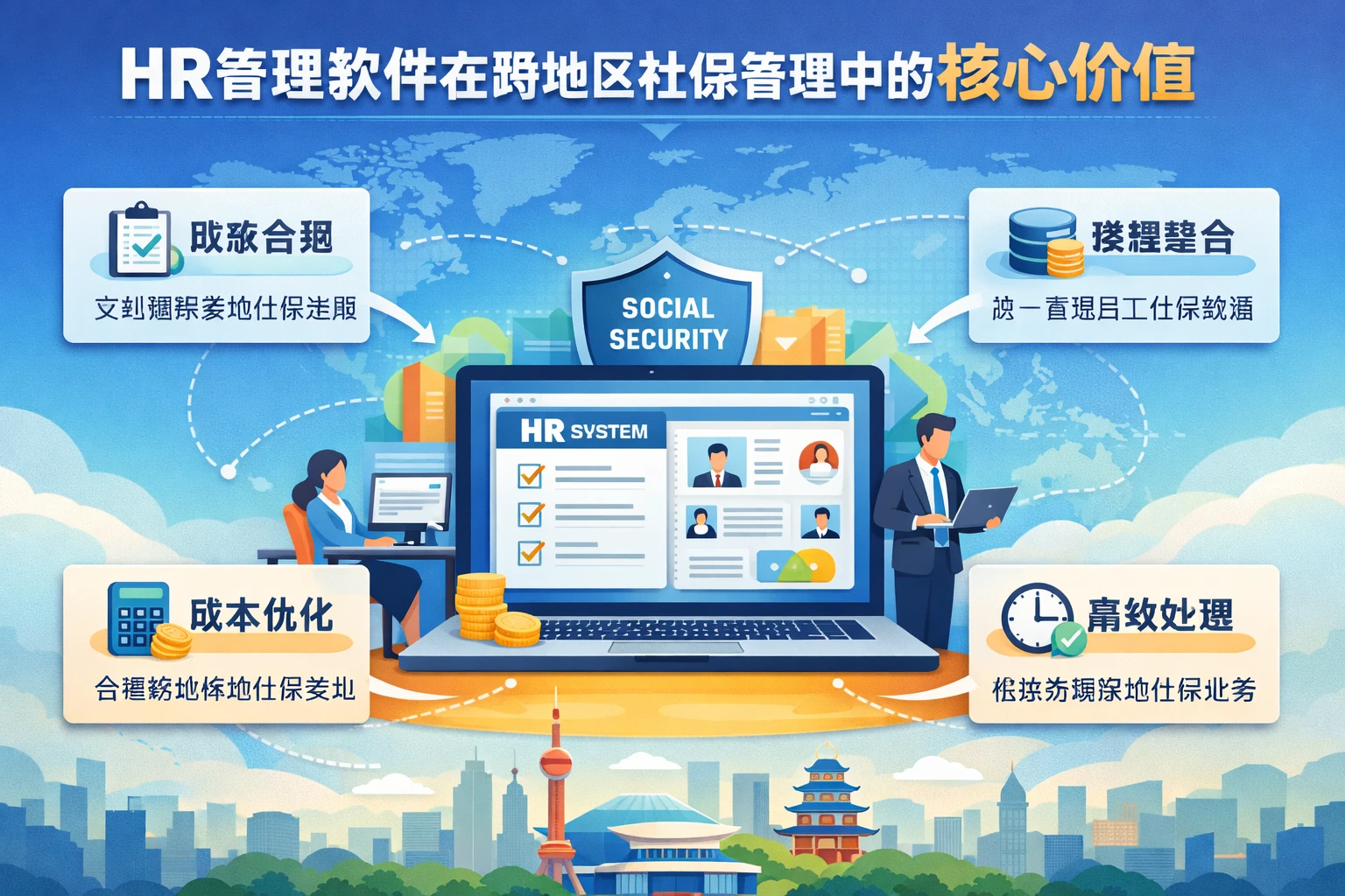 HR管理软件在跨地区社保管理中的核心价值