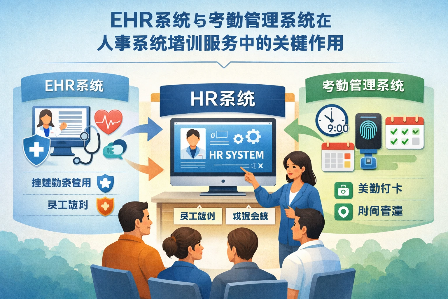 EHR系统与考勤管理系统在人事系统培训服务中的关键作用