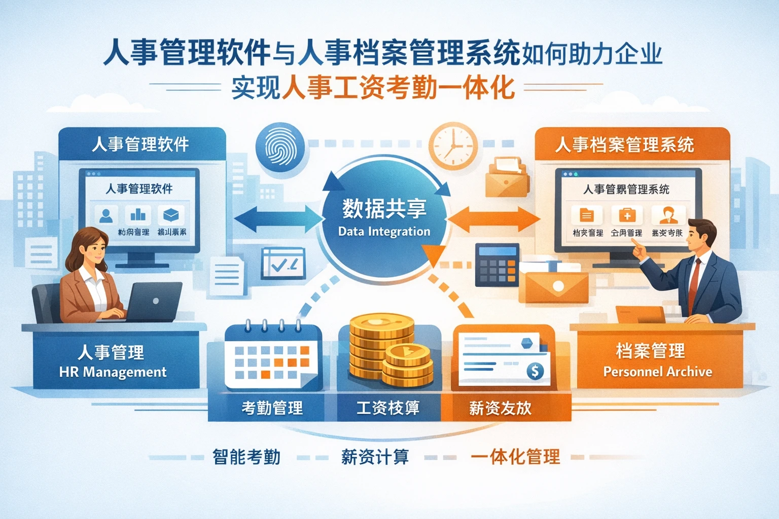 人事管理软件与人事档案管理系统如何助力企业实现人事工资考勤一体化