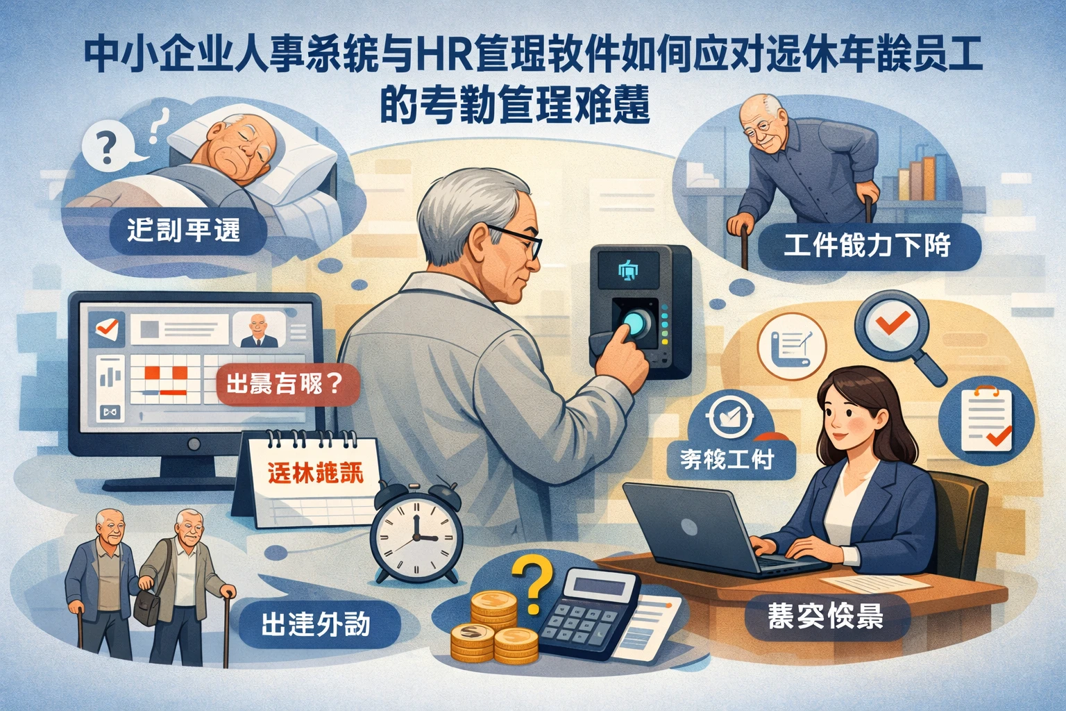 中小企业人事系统与HR管理软件如何应对退休年龄员工的考勤管理难题