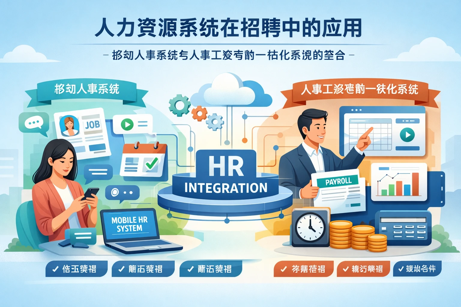 人力资源系统在招聘中的应用：移动人事系统与人事工资考勤一体化系统的整合