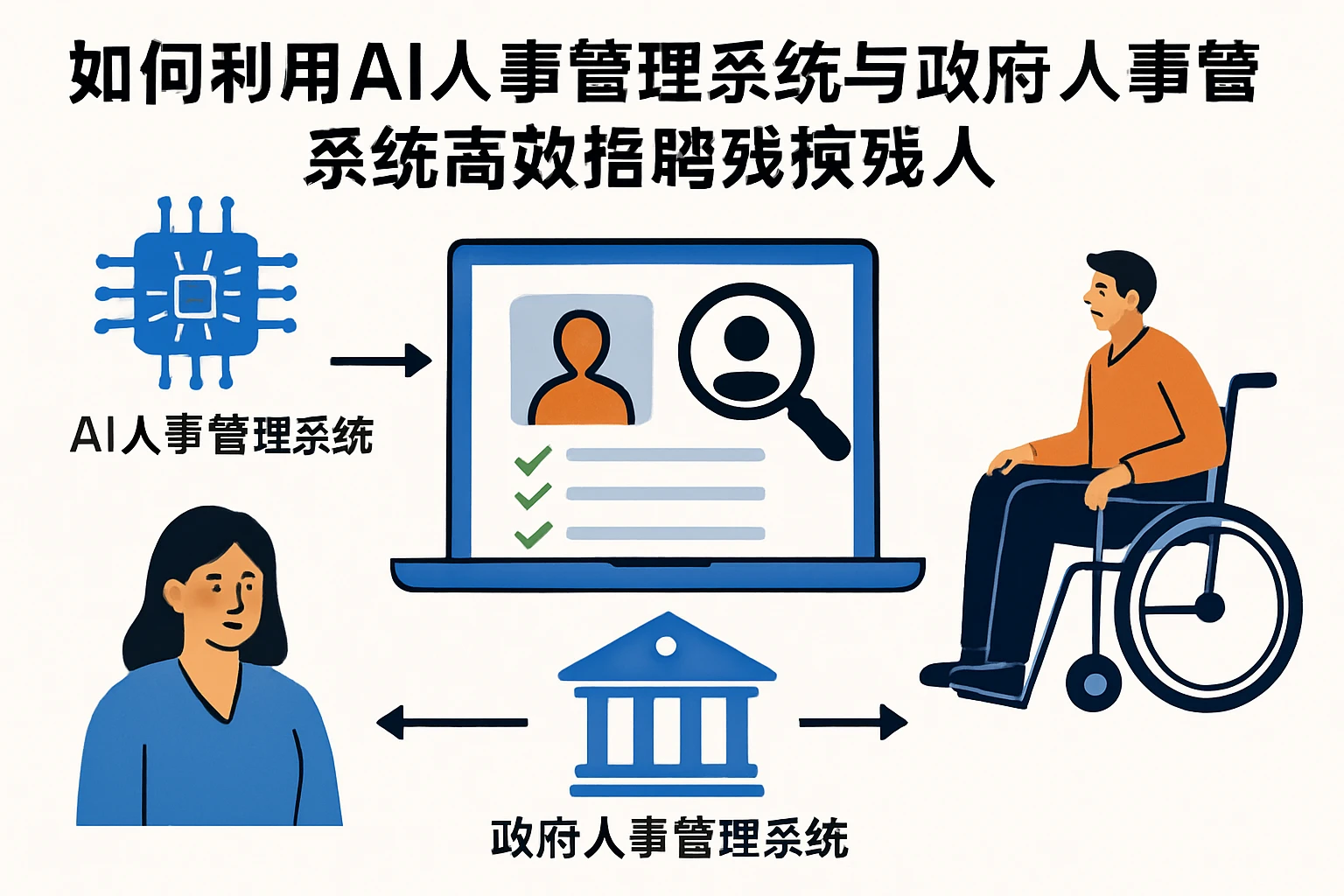 如何利用AI人事管理系统与政府人事管理系统高效招聘残疾人