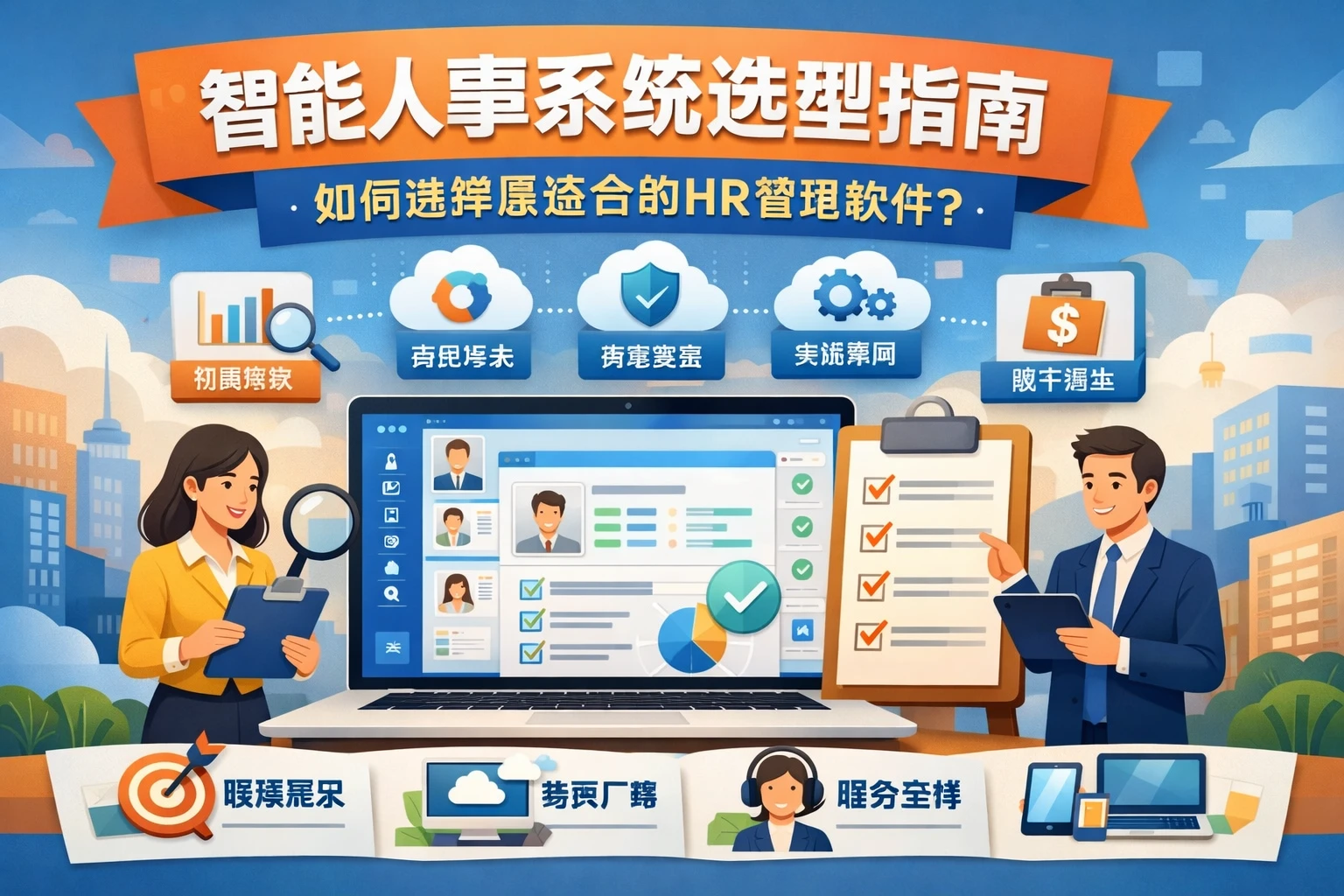 智能人事系统选型指南：如何选择最适合的HR管理软件