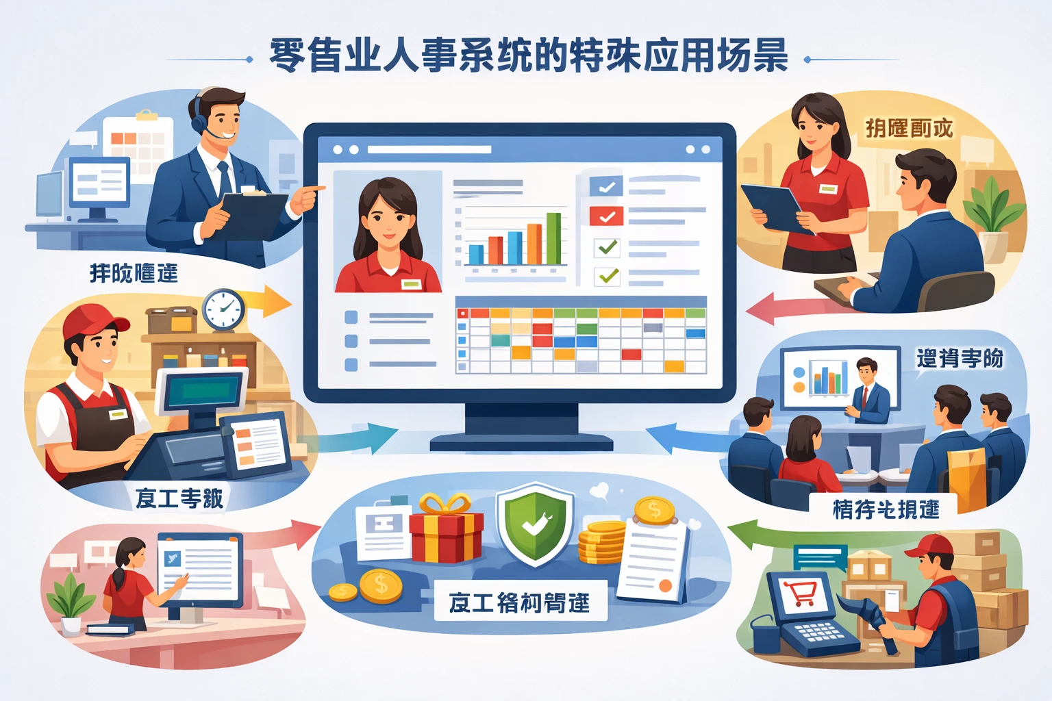 零售业人事系统的特殊应用场景