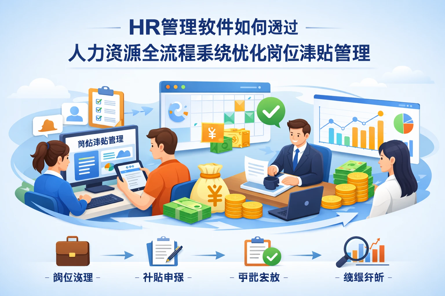 HR管理软件如何通过人力资源全流程系统优化岗位津贴管理