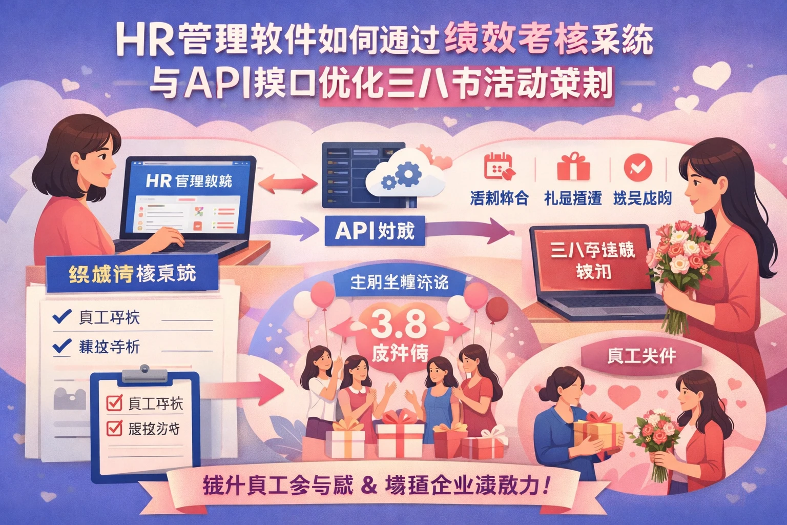 HR管理软件如何通过绩效考核系统与API接口优化三八节活动策划