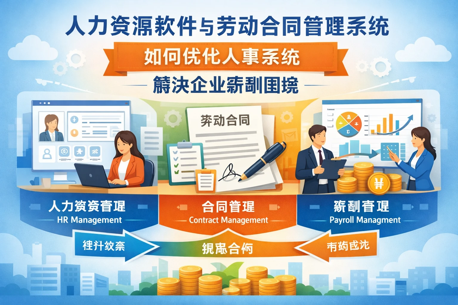 人力资源软件与劳动合同管理系统如何优化人事系统维护解决企业薪酬困境