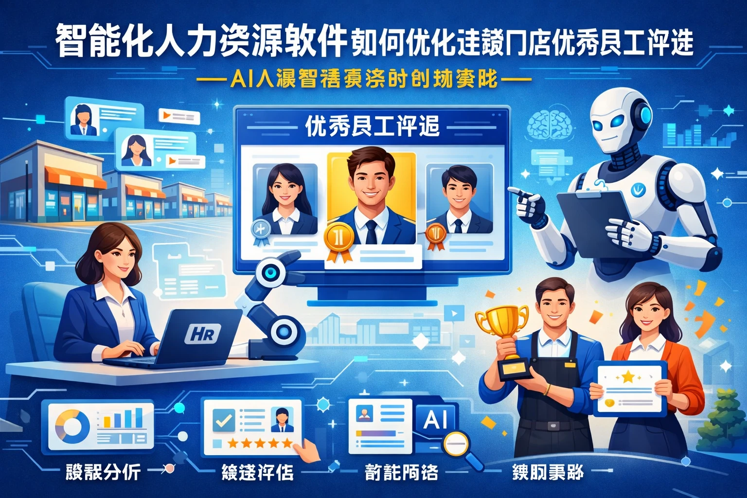 智能化人力资源软件如何优化连锁门店优秀员工评选——AI人事管理系统的创新实践