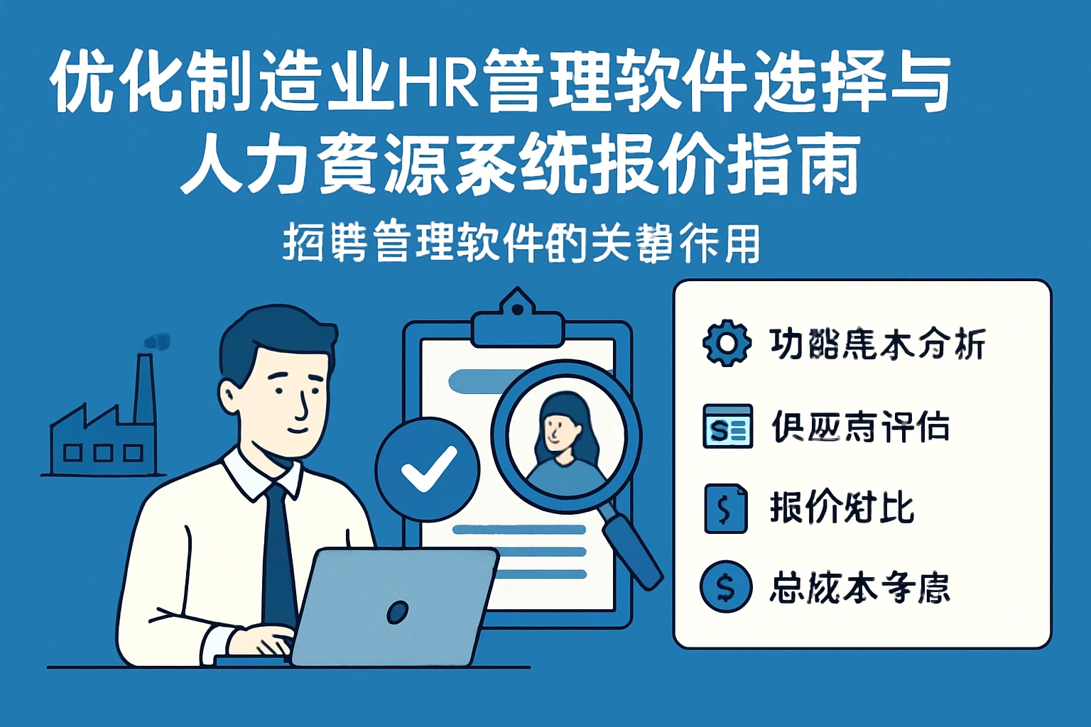 优化制造业HR管理软件选择与人力资源系统报价指南：招聘管理软件的关键作用