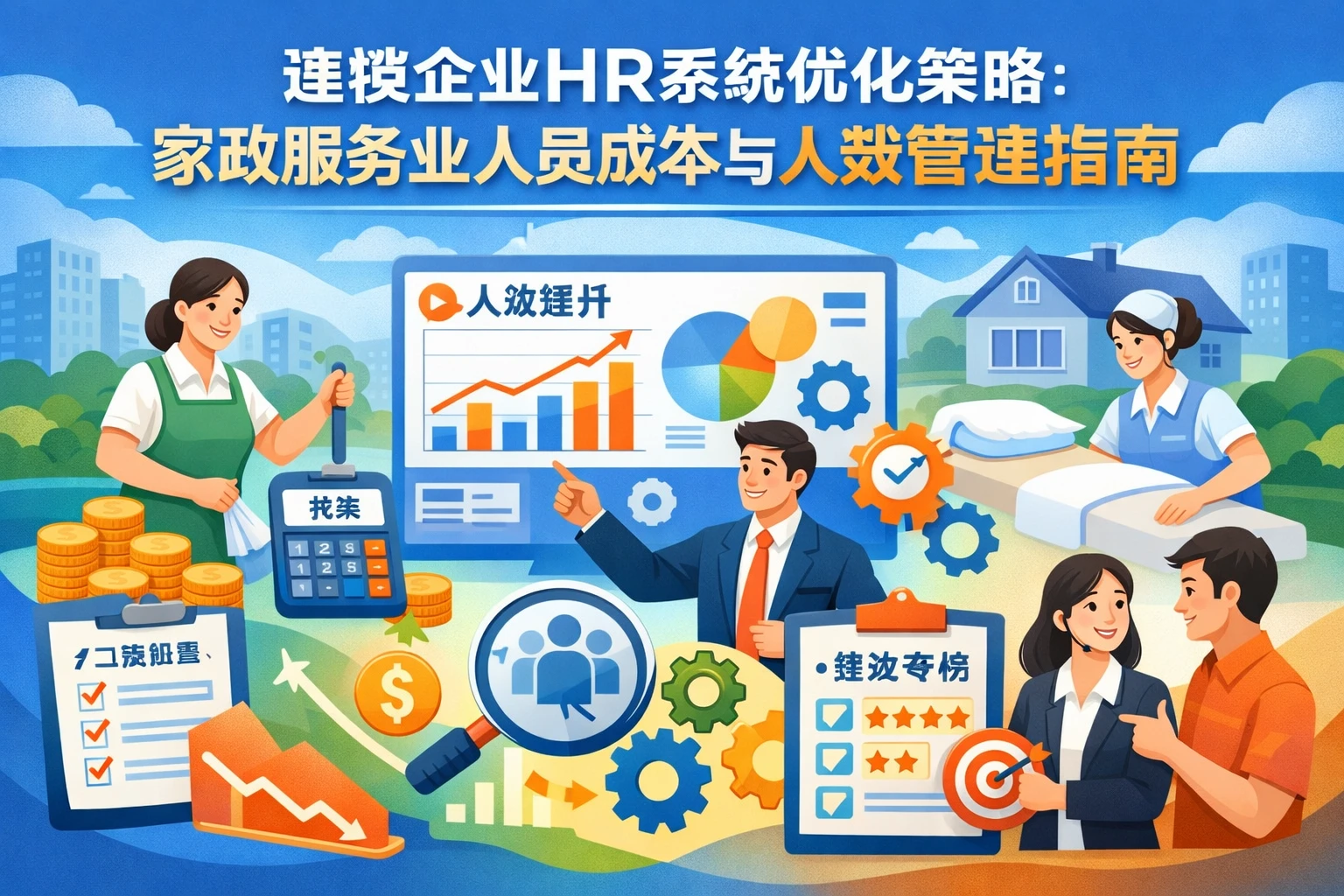 连锁企业HR系统优化策略：家政服务业人员成本与人效管理指南
