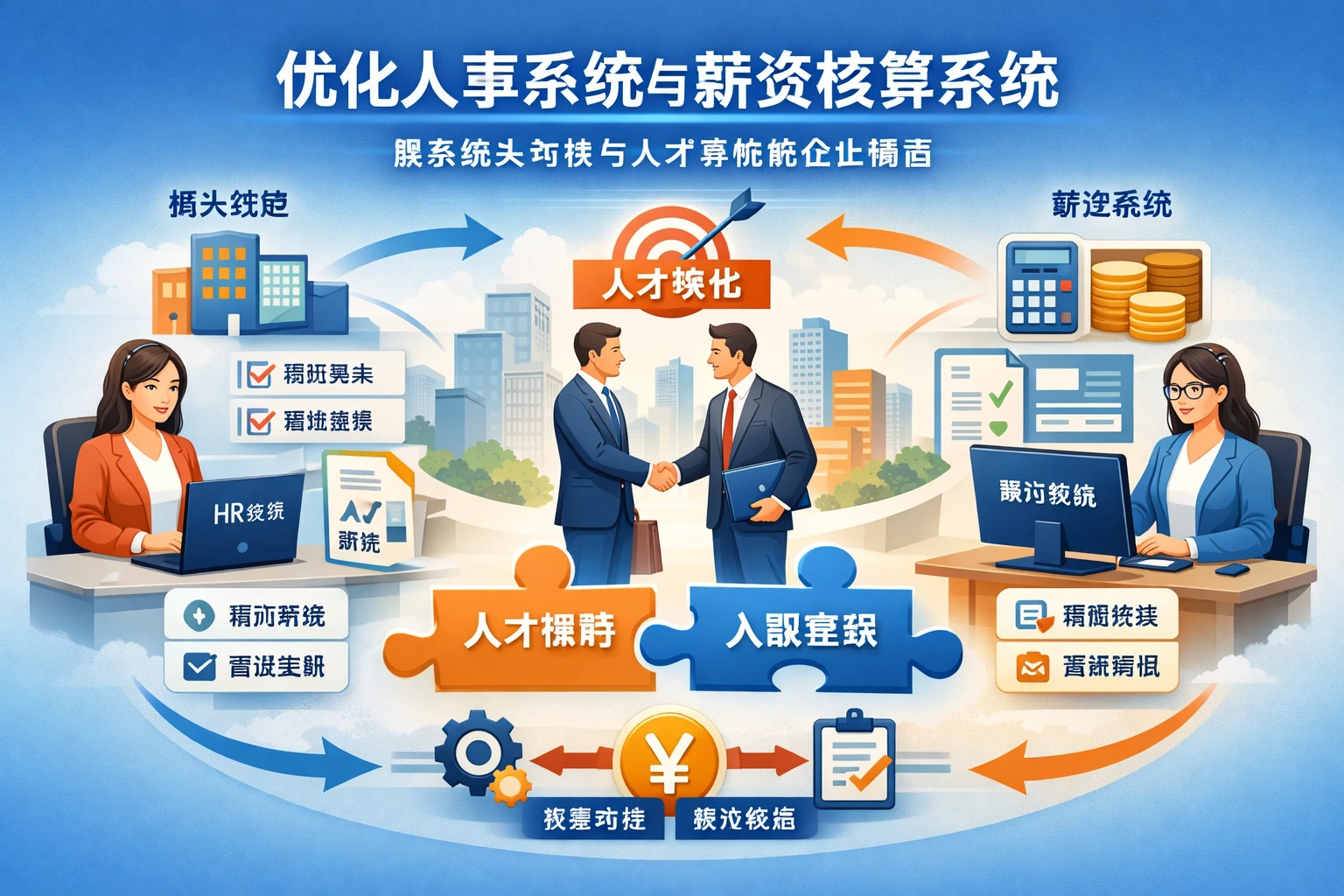 优化人事系统与薪资核算系统：解决猎头对接与人才落地的企业痛点