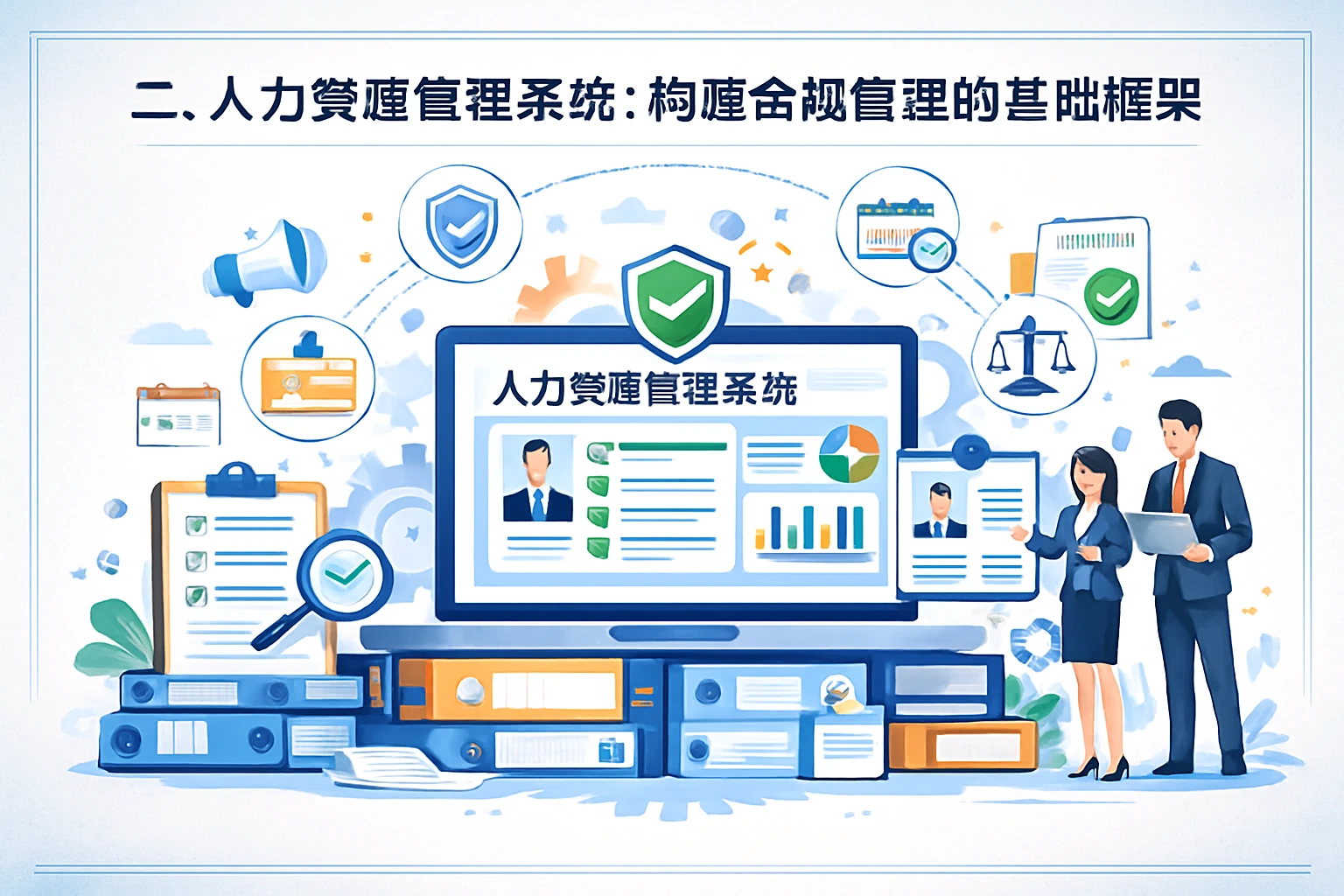 二、人力资源管理系统:构建合规管理的基础框架