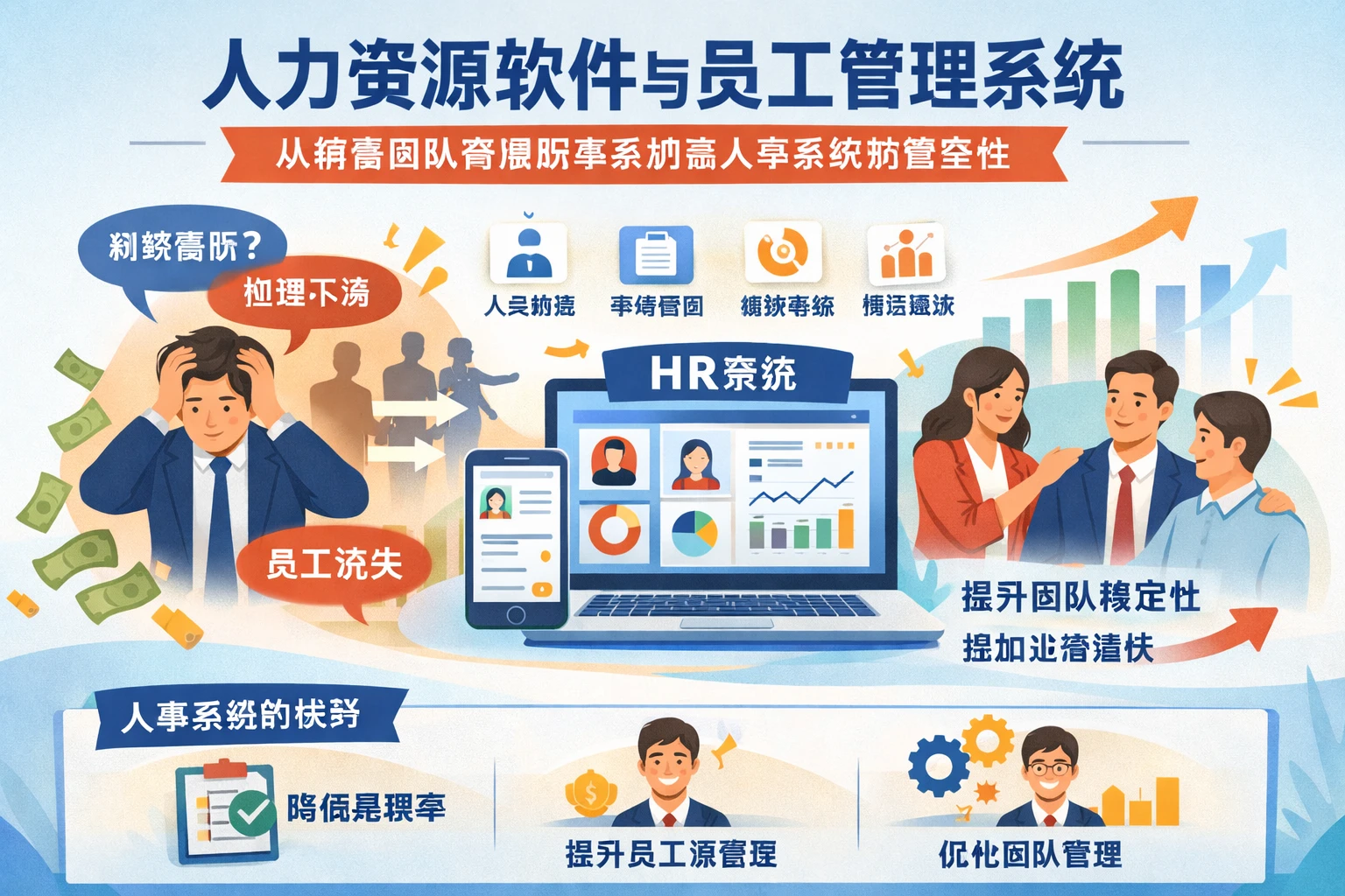 人力资源软件与员工管理系统：从销售团队高离职率案例看人事系统的重要性