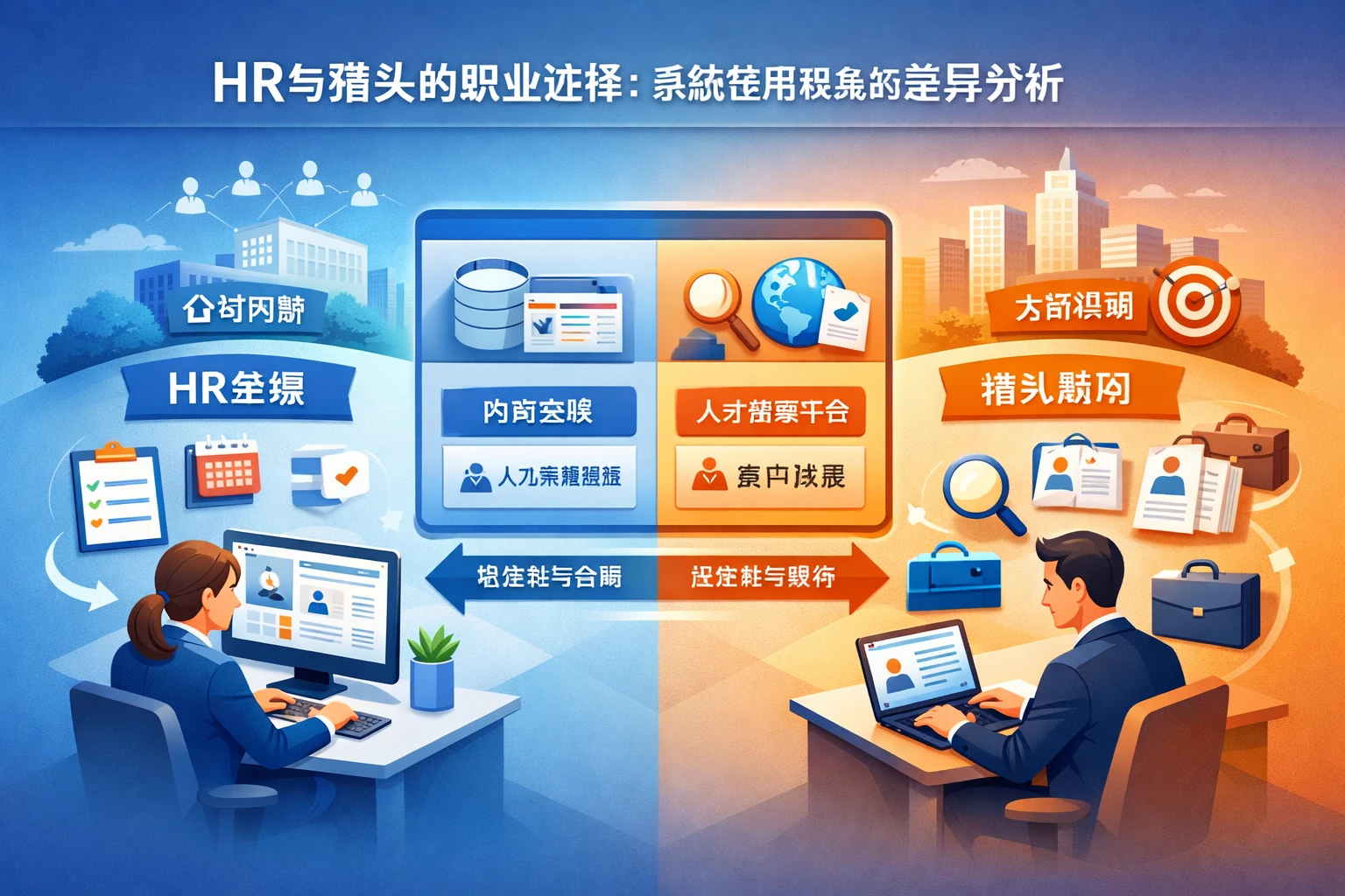 HR与猎头的职业选择:系统使用视角的差异分析