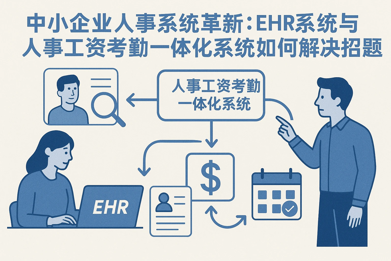 中小企业人事系统革新：ehr系统与人事工资考勤一体化系统如何解决招聘难题