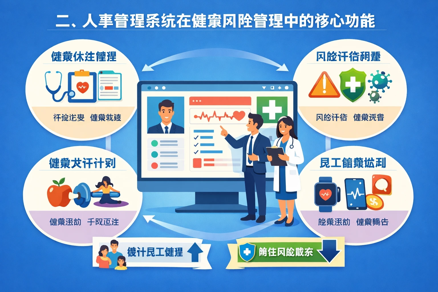二、人事管理系统在健康风险管理中的核心功能