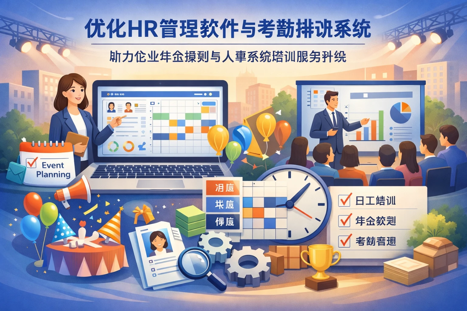优化HR管理软件与考勤排班系统,助力企业年会策划与人事系统培训服务升级