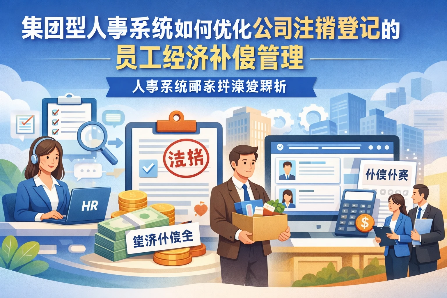集团型人事系统如何优化公司注销登记的员工经济补偿管理 | 人事系统哪家好深度解析