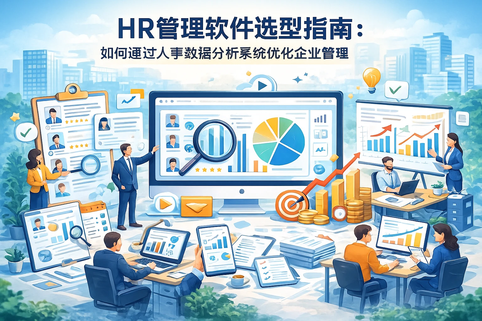HR管理软件选型指南：如何通过人事数据分析系统优化企业管理