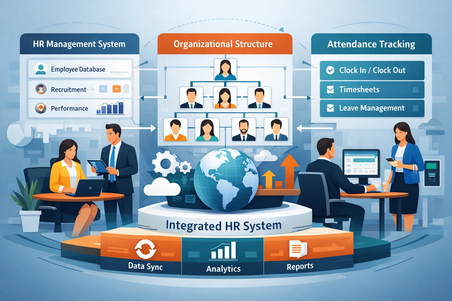 现代企业人力资源系统、组织架构管理系统与考勤管理系统的整合应用