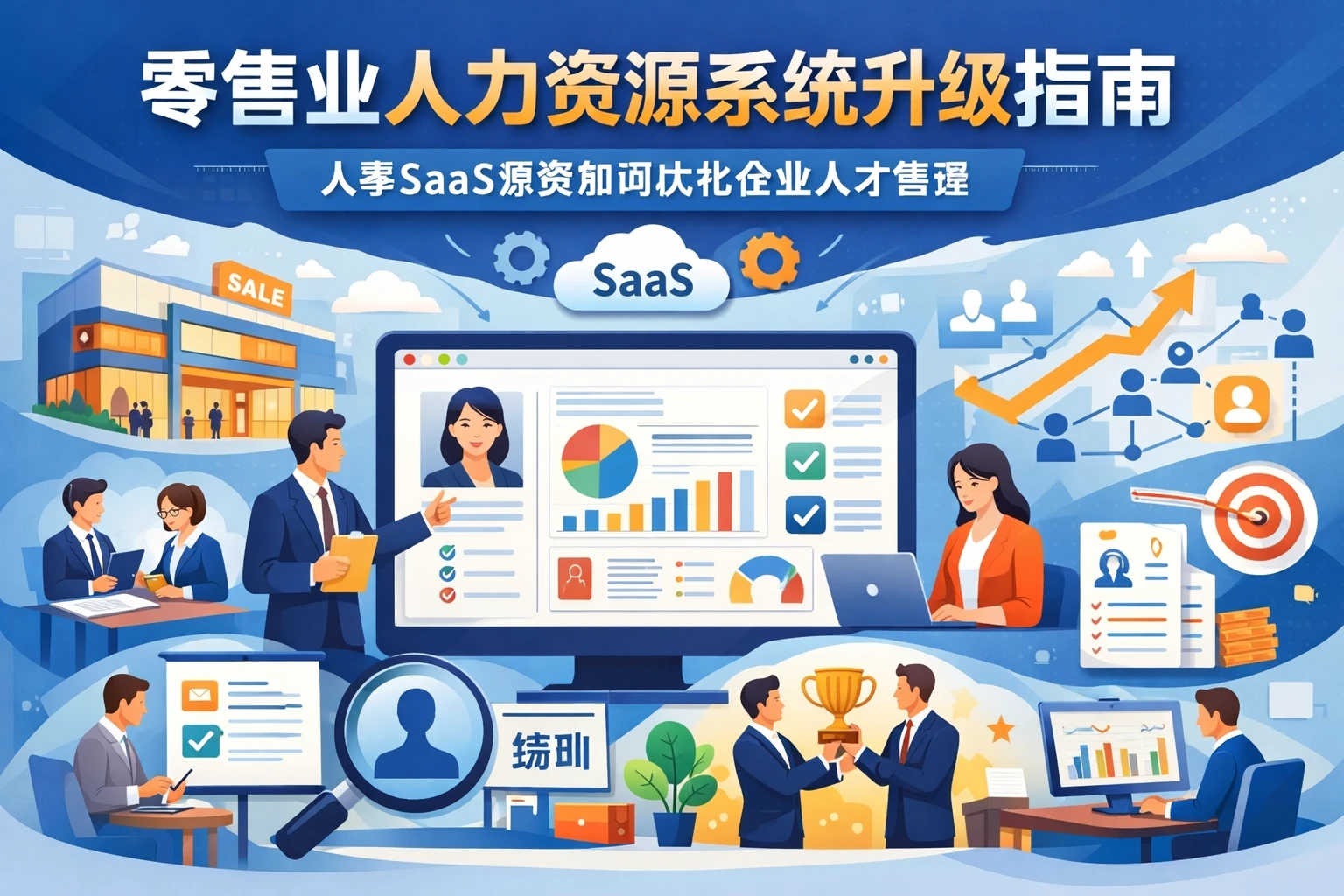 零售业人力资源系统升级指南:人事SaaS系统如何优化企业人才管理