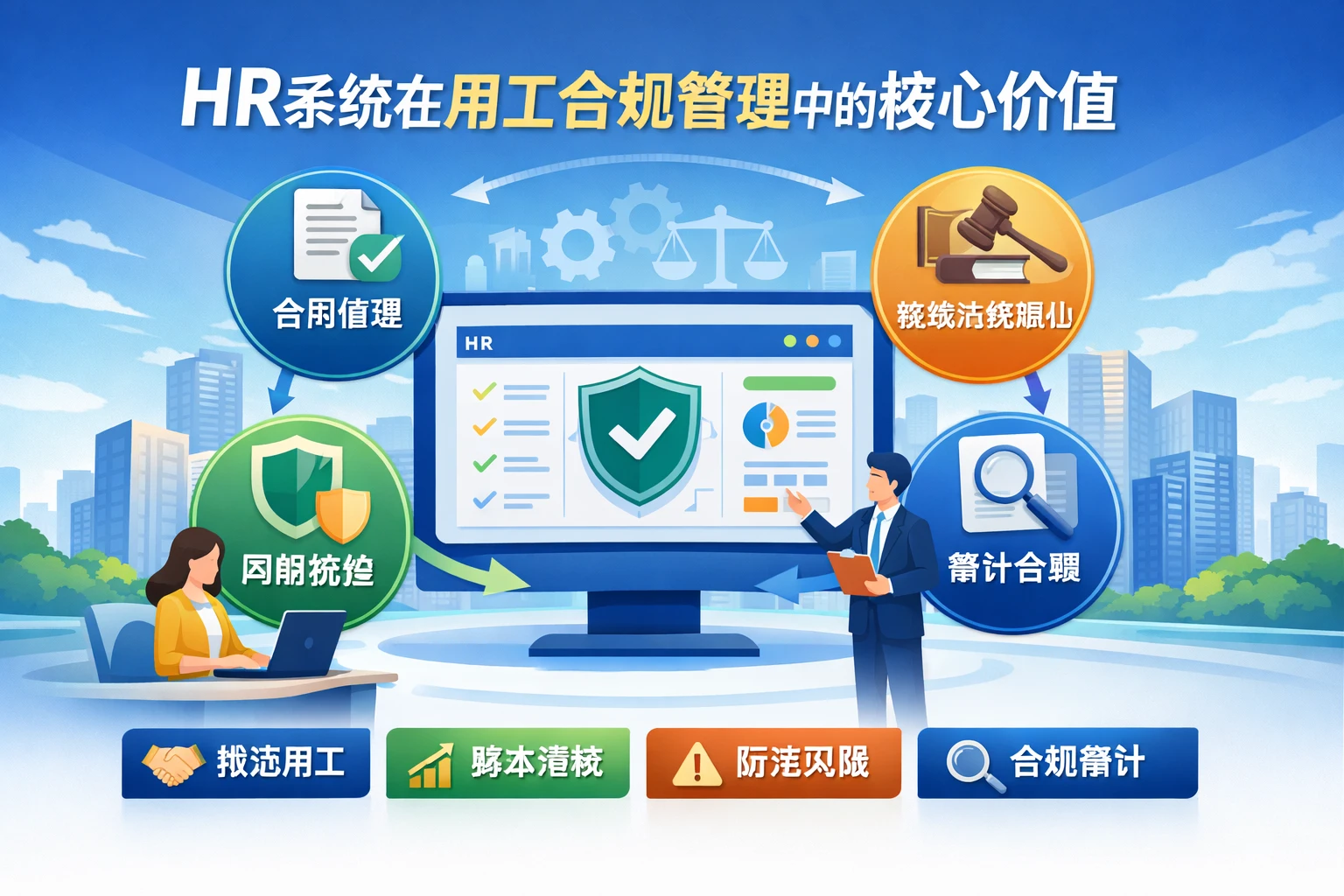 HR系统在用工合规管理中的核心价值