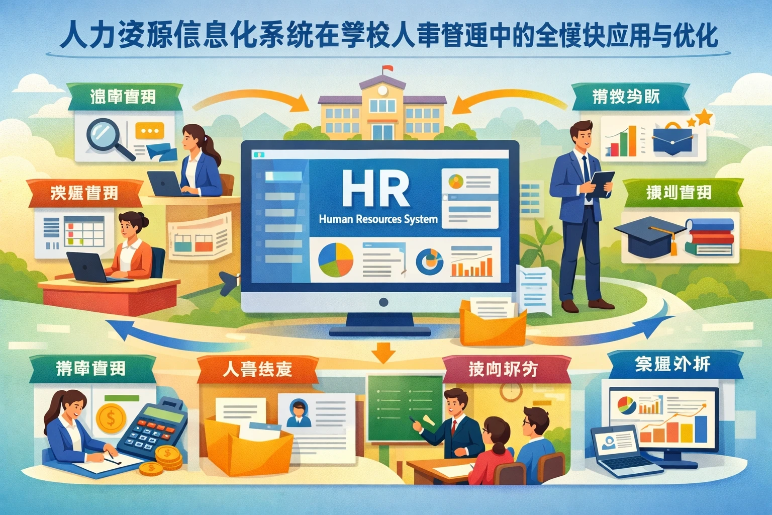 人力资源信息化系统在学校人事管理中的全模块应用与优化